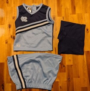 NC Tarheels 2T cheerleader uniform